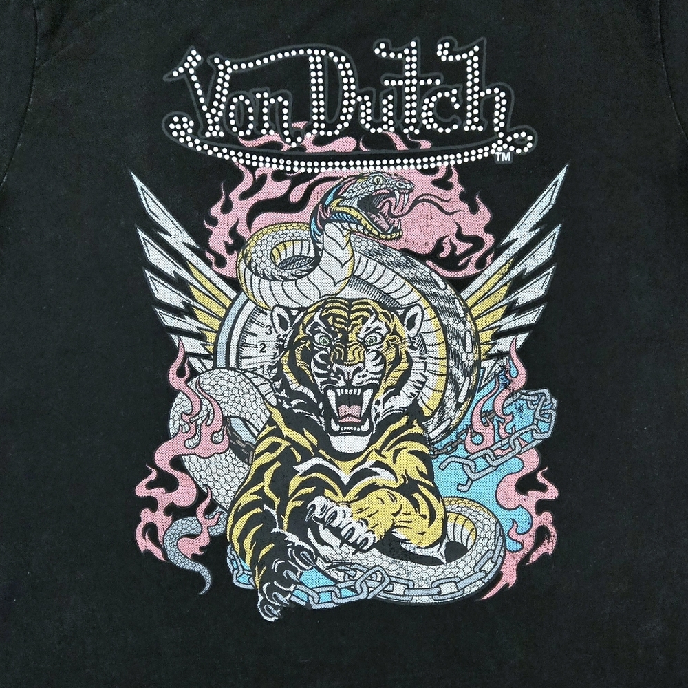 Von Dutch Snarling Tiger🐅 and Gaping Cobra🐍 Graphic Tee👕  - NWT - Picture 10 of 12